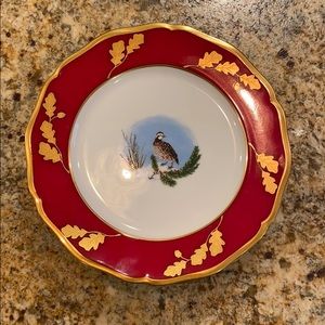 CHASE “winter birds” salad/desert plates